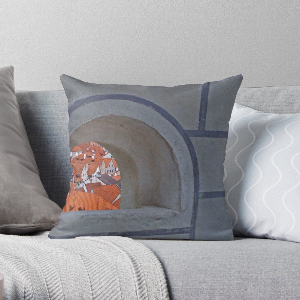Product image for throw pillow: A hole in the wall.